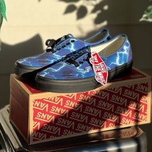 Vans Authentic Lightning Blue & Black Skate shoes